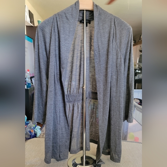 AB Studio Gray cardigan - Picture 1 of 3